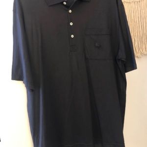 BURBERRYS of London short sleeve men's polo shirt black size L